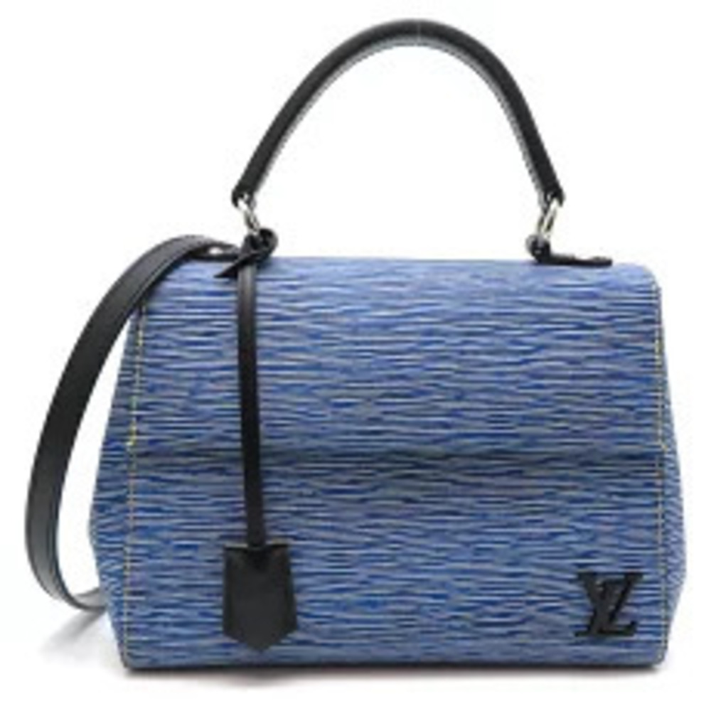Louis Vuitton Cluny Handbag Epi Denim Blue